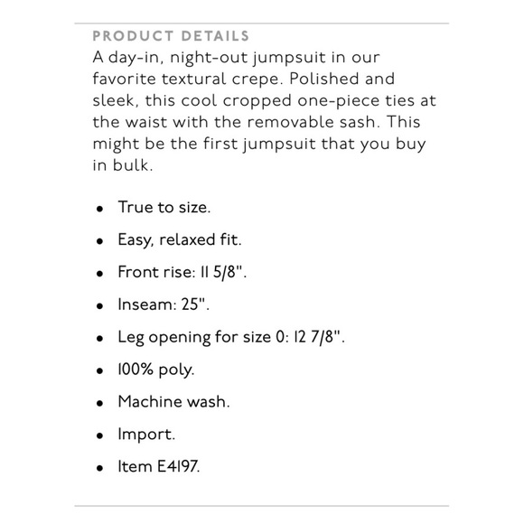 🌷sold🌷Madewell • Sloan Jumpsuit - Picture 8 of 8